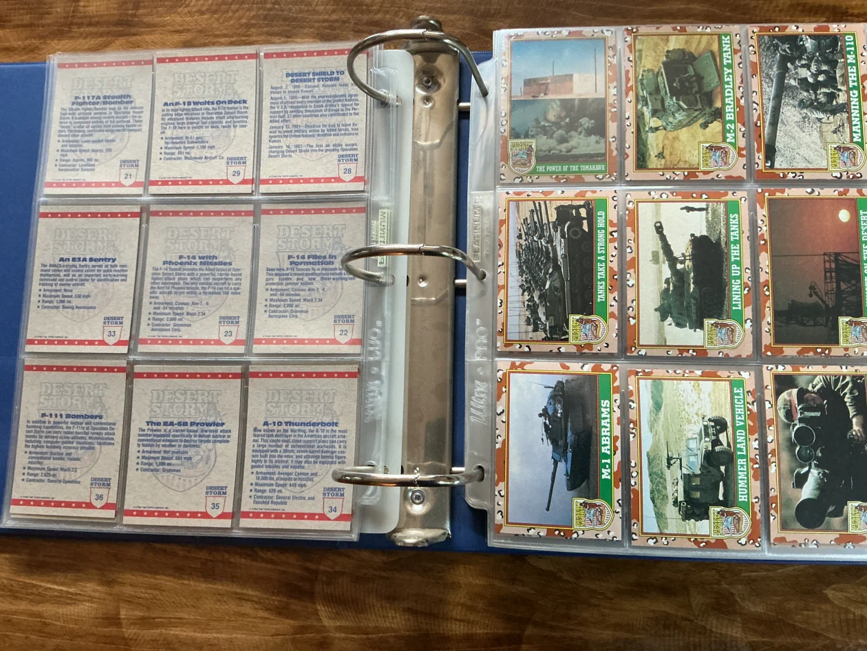 1991 Desert Storm and Flying Heroes Trading Card Collection - photo 3