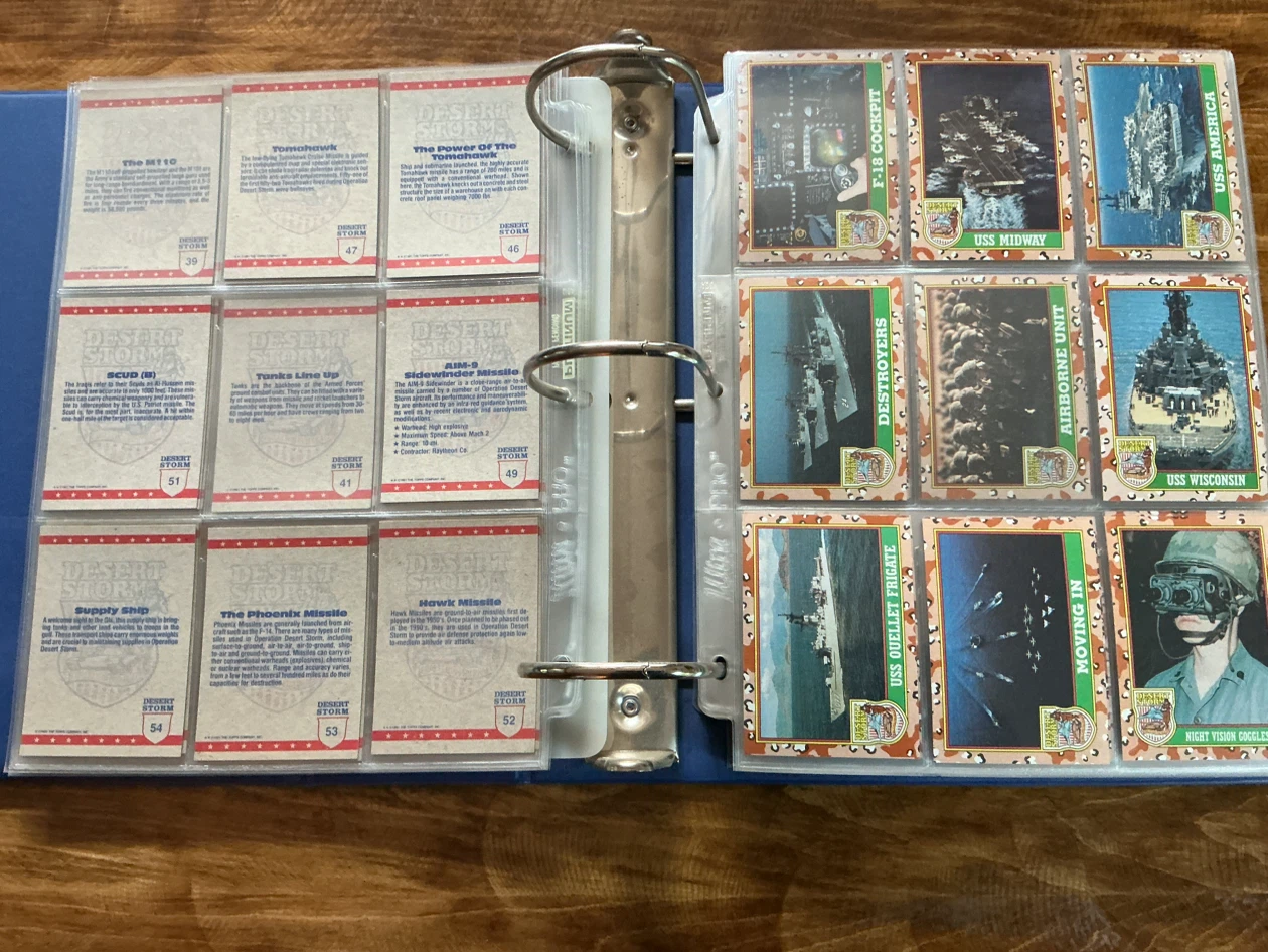 1991 Desert Storm and Flying Heroes Trading Card Collection - photo 4