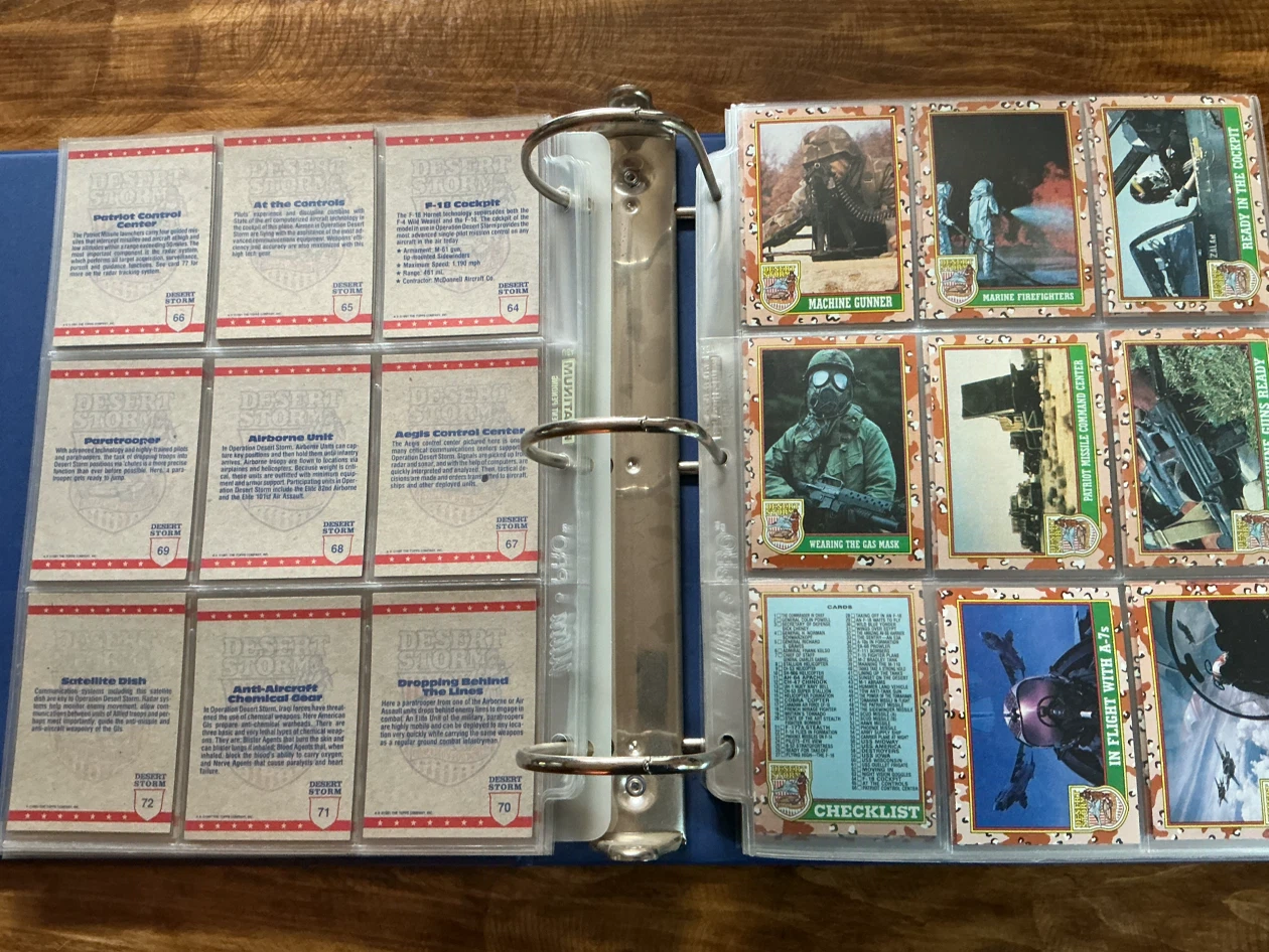 1991 Desert Storm and Flying Heroes Trading Card Collection - photo 5