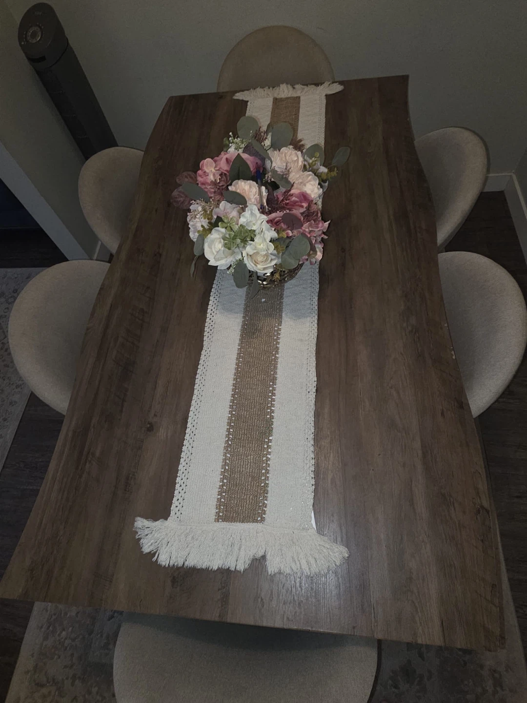 Decorative Table Runner with Fringe