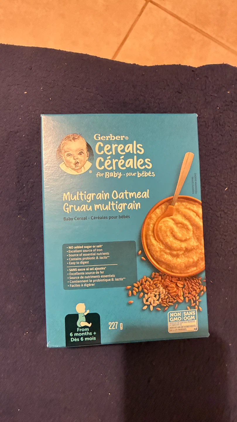Gerber Multigrain Oatmeal Baby Cereal 227g - photo 2
