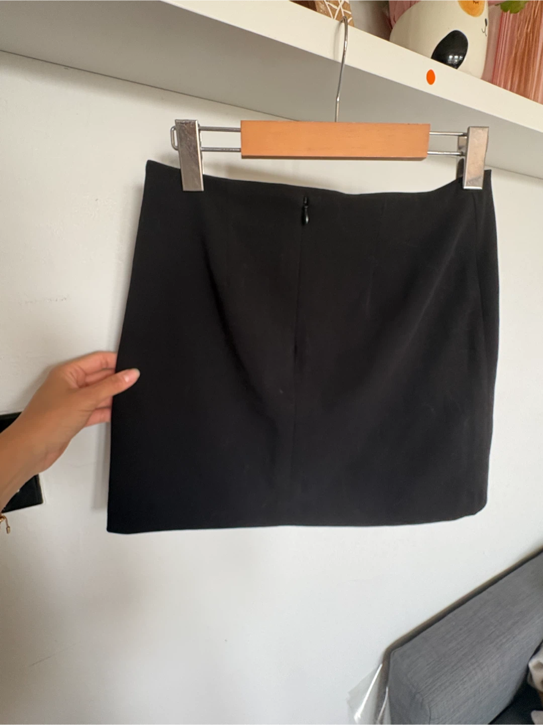 SUNDAY BEST Black Mini Skirt with Side Slit - photo 4