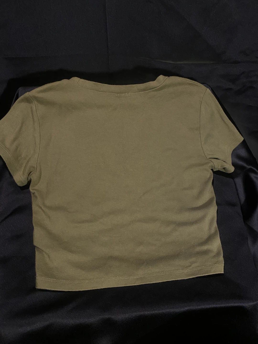 Garage Olive Green Graphic Crop Top - photo 2