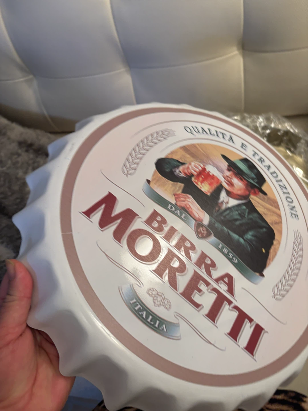 Birra Moretti & Michelob Ultra Bottle Cap Signs - photo 3