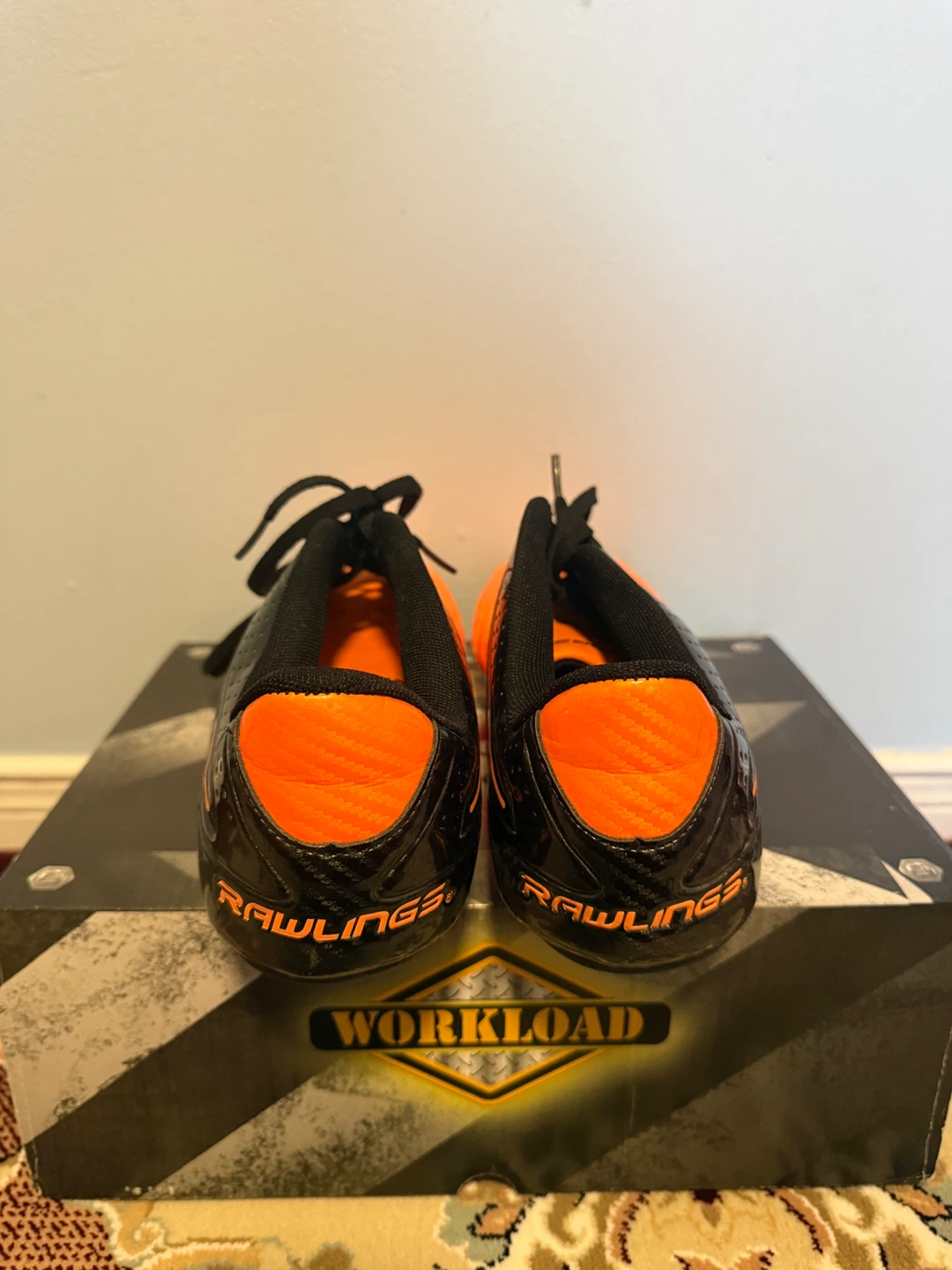 Rawlings Workload Soccer Cleats - Orange/Black - photo 3