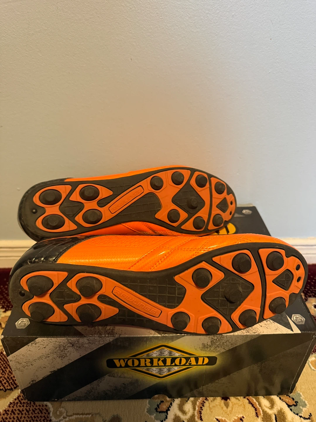 Rawlings Workload Soccer Cleats - Orange/Black - photo 4