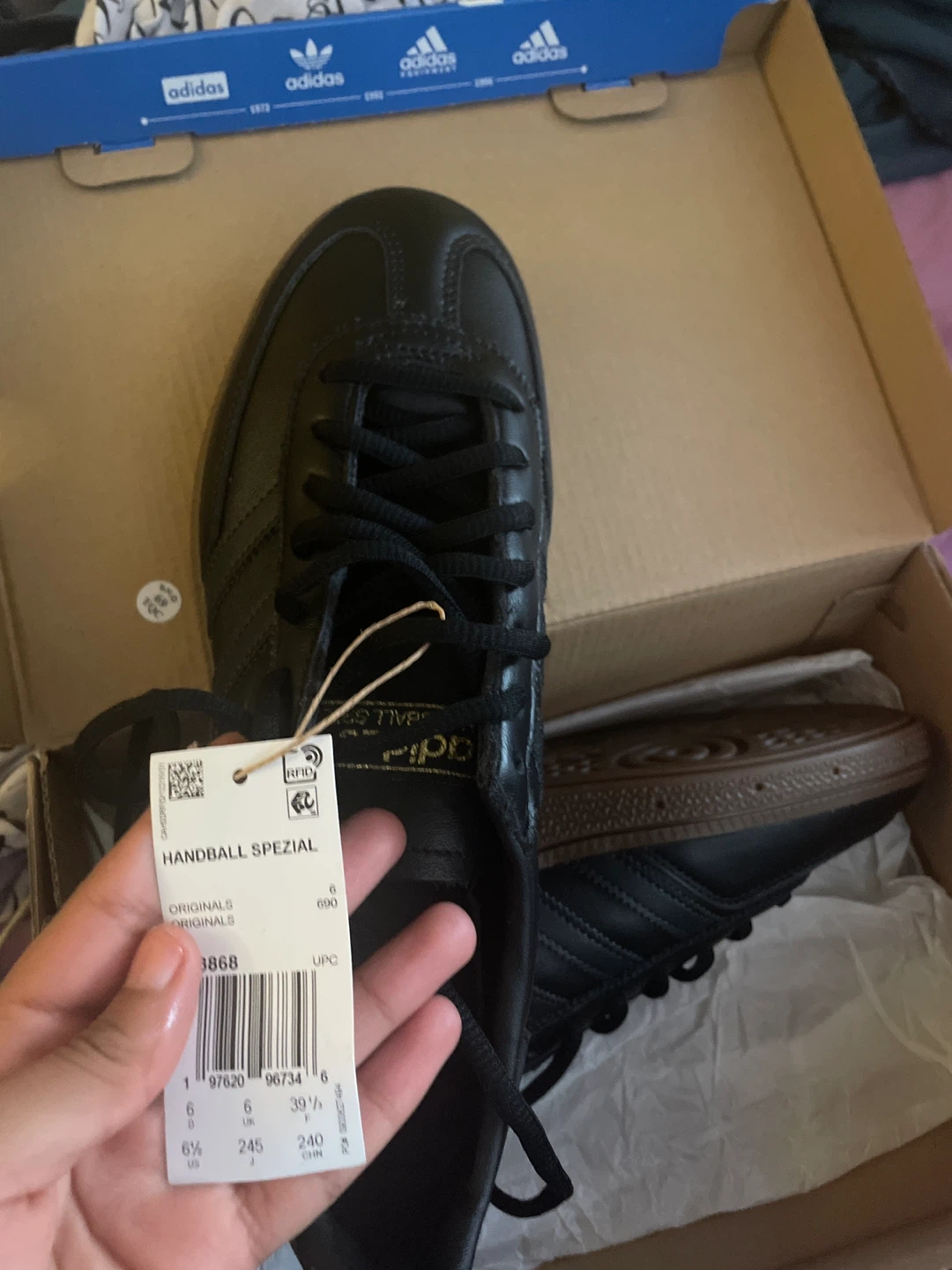 Adidas Handball Spezial Black Shoes