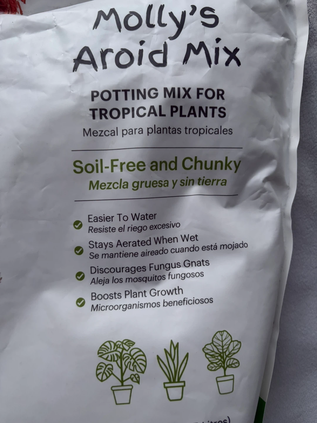 Veryplants Molly's Aroid Mix - Potting Mix for Tropical Plants - photo 4