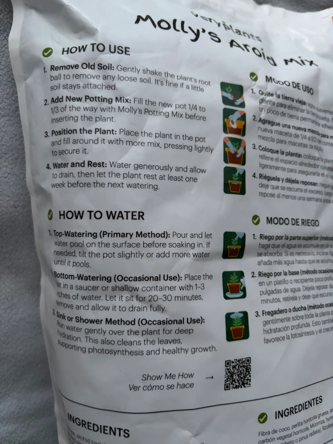 Veryplants Molly's Aroid Mix - Potting Mix for Tropical Plants - photo 3