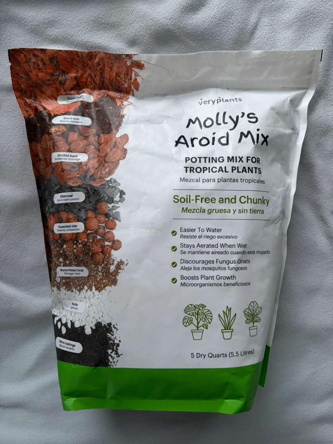Veryplants Molly's Aroid Mix - Potting Mix for Tropical Plants