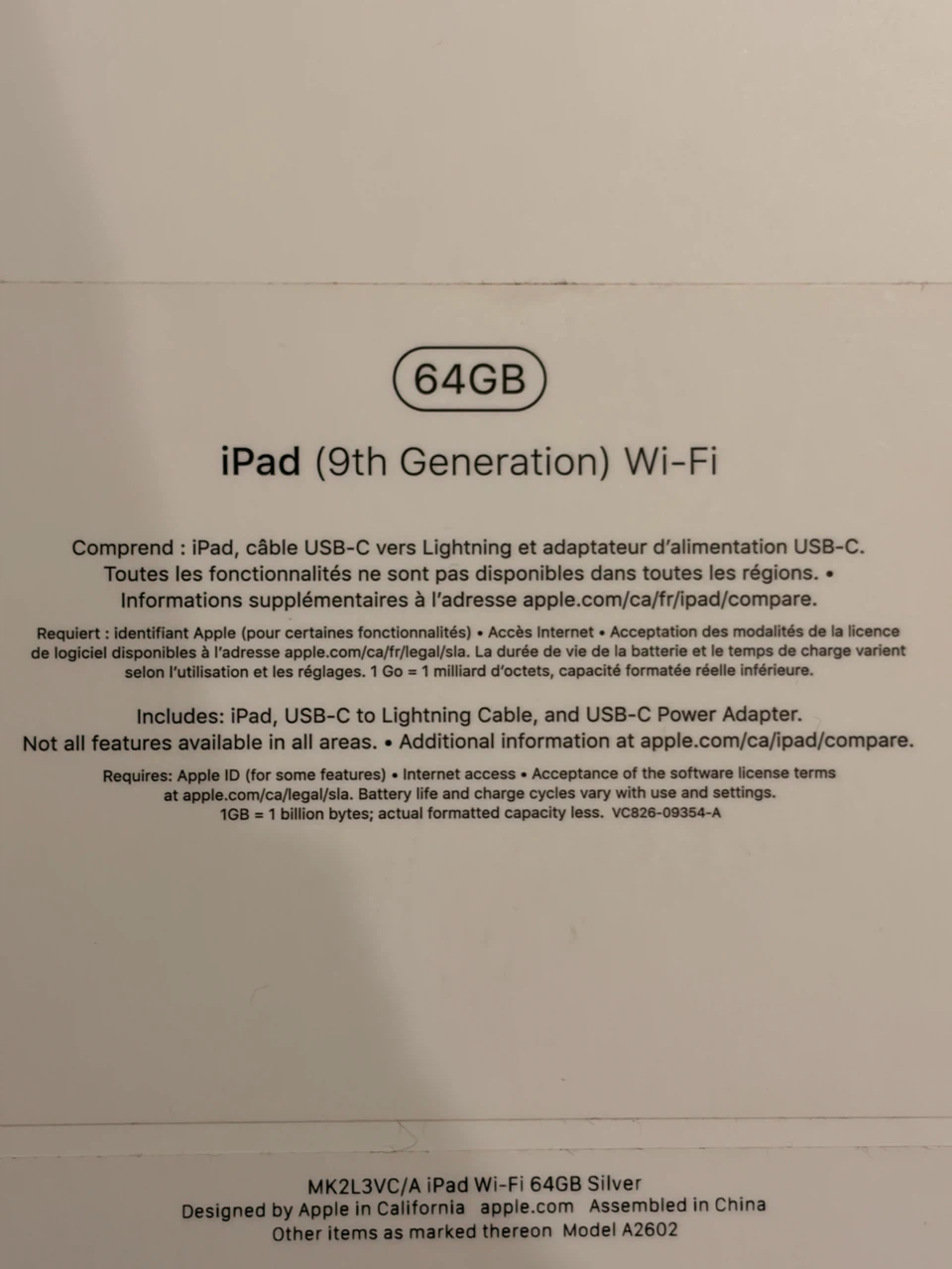 Apple iPad (9th Generation) Wi-Fi 64GB Silver - photo 2