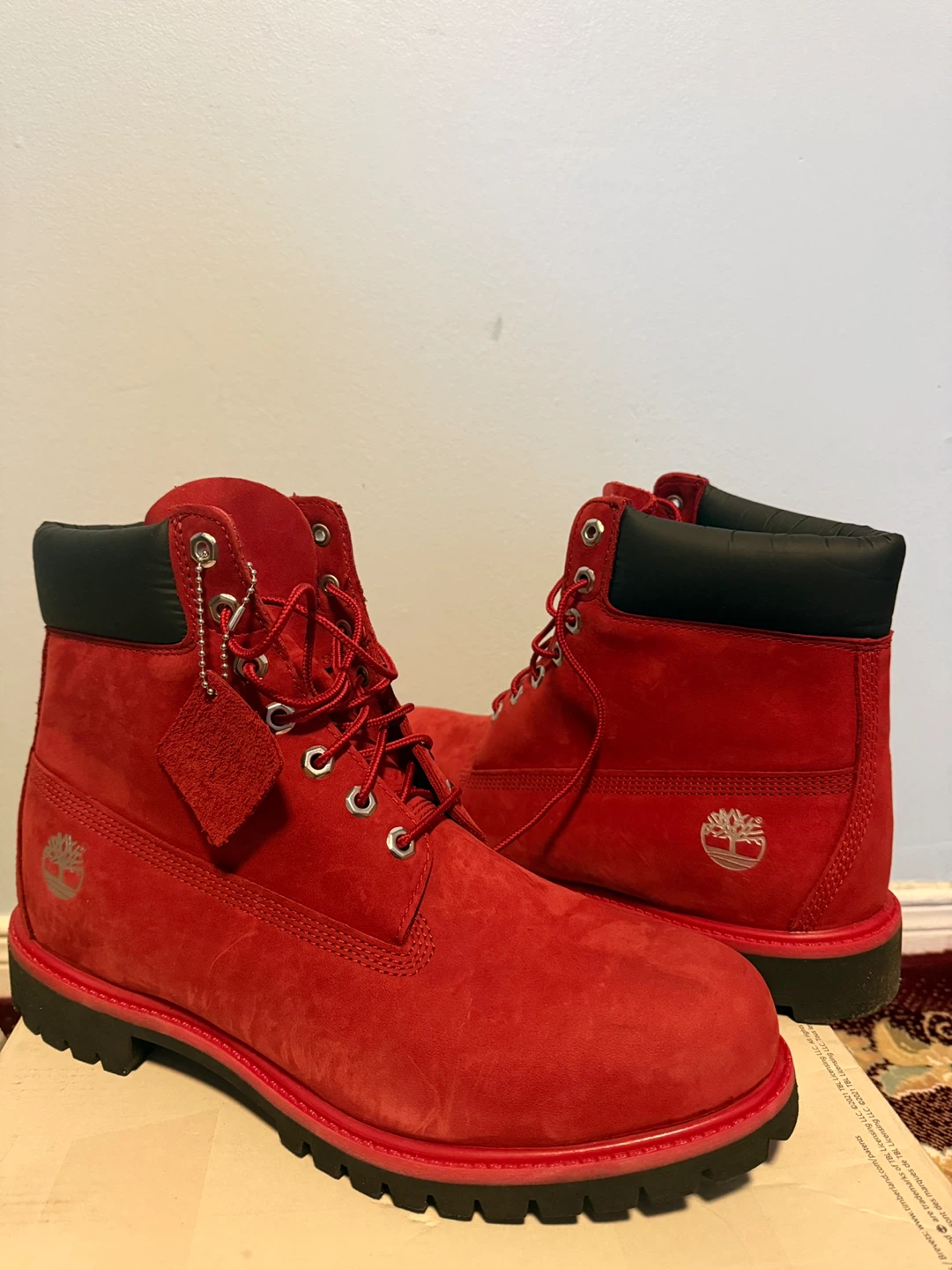 Timberland Red Suede Boots