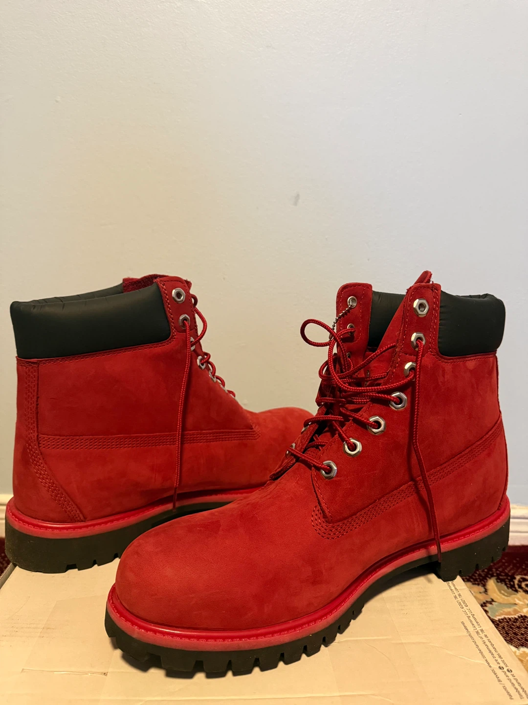 Timberland Red Suede Boots - photo 4