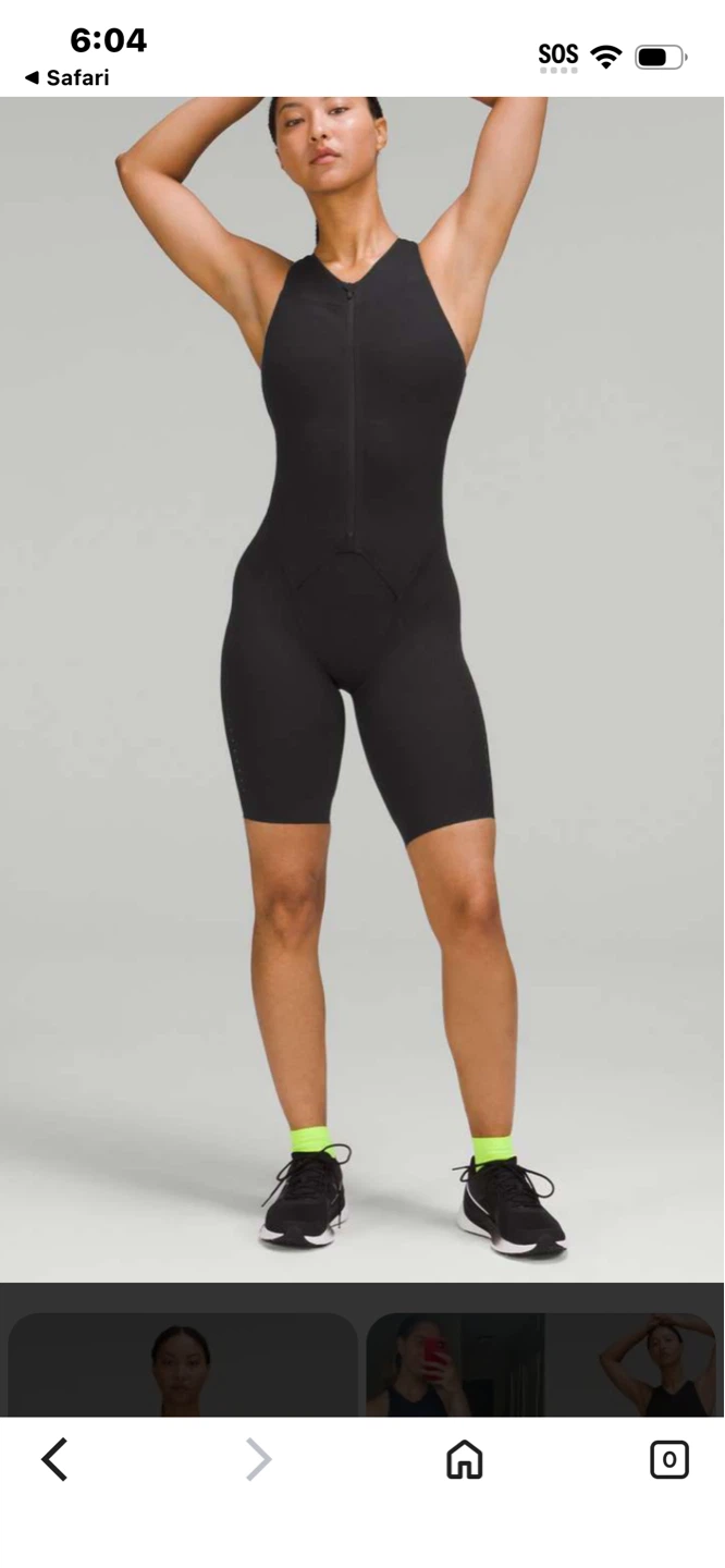 Lululemon Black Bodysuit Size 2
