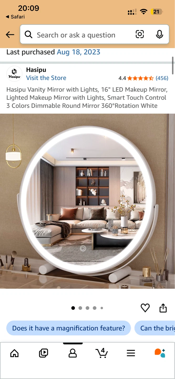 16” Vanity Mirror with 3 Light Settings - photo 5