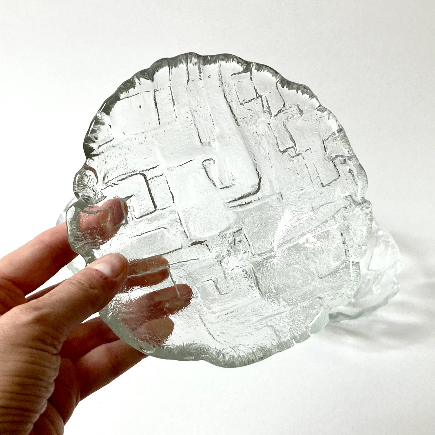 Set of 3 Vintage 1970s Brutalist Art Glass Bowls - photo 4