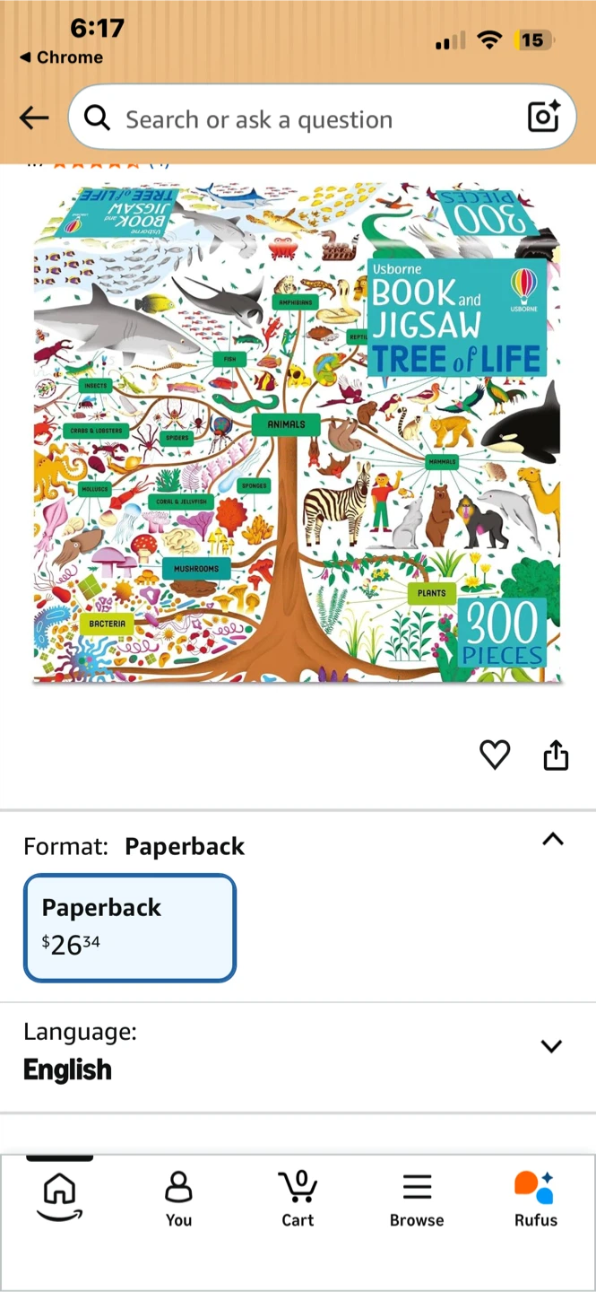 Usborne Book and Jigsaw Tree of Life 300 Pieces - photo 3
