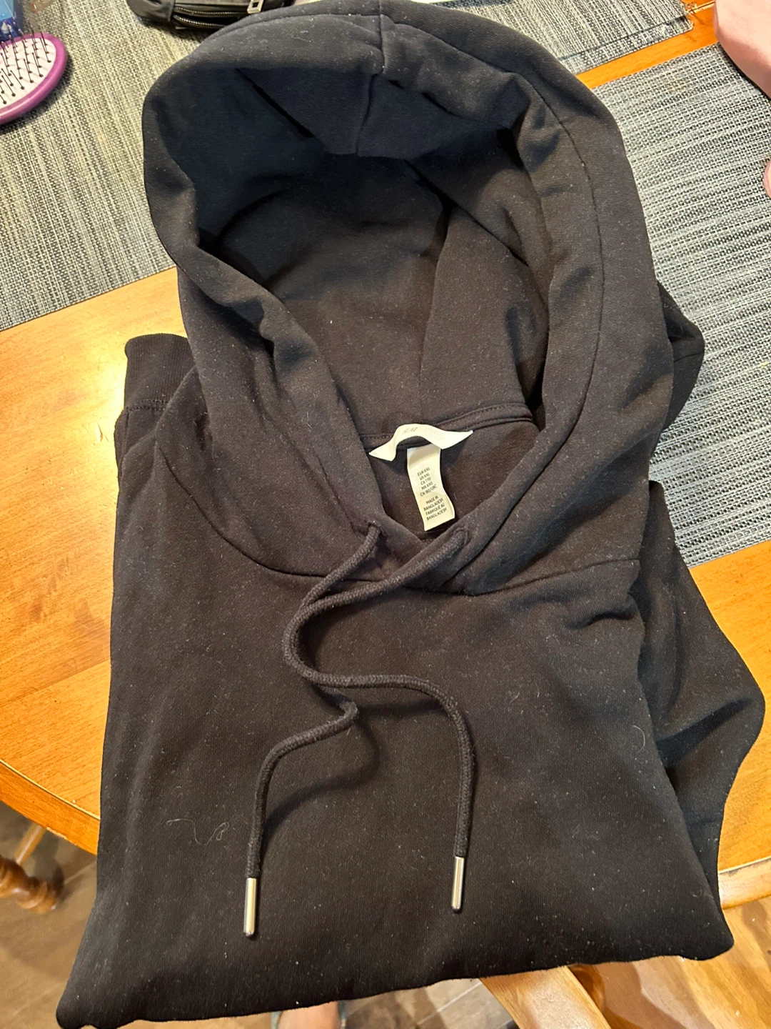 H&M Black Hoodie - Size XXL