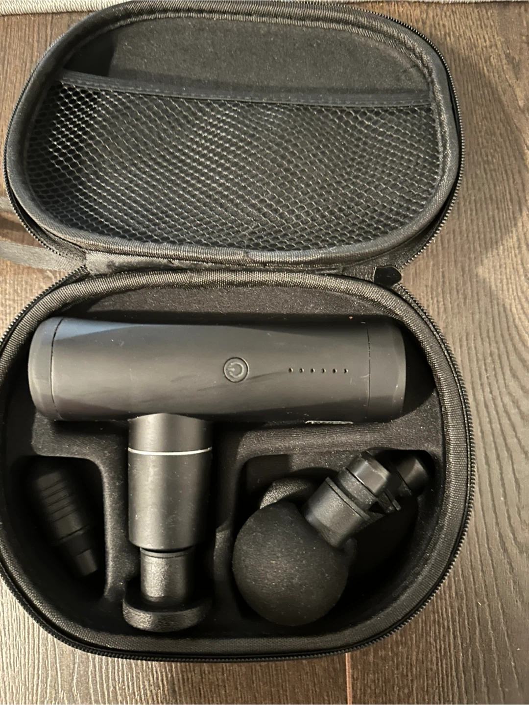 Black Percussion Massage Gun with Case - photo 3