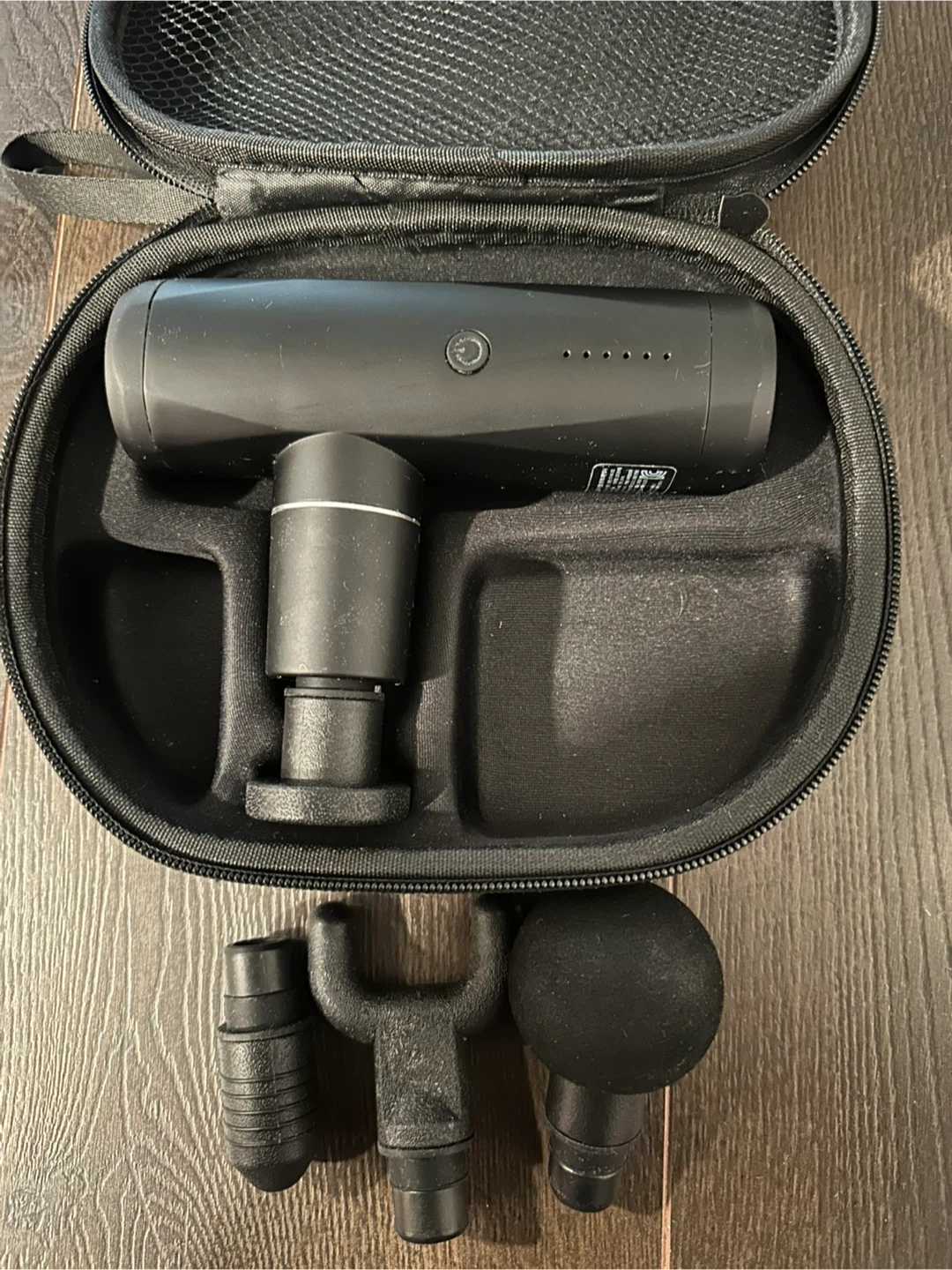 Black Percussion Massage Gun with Case - photo 4