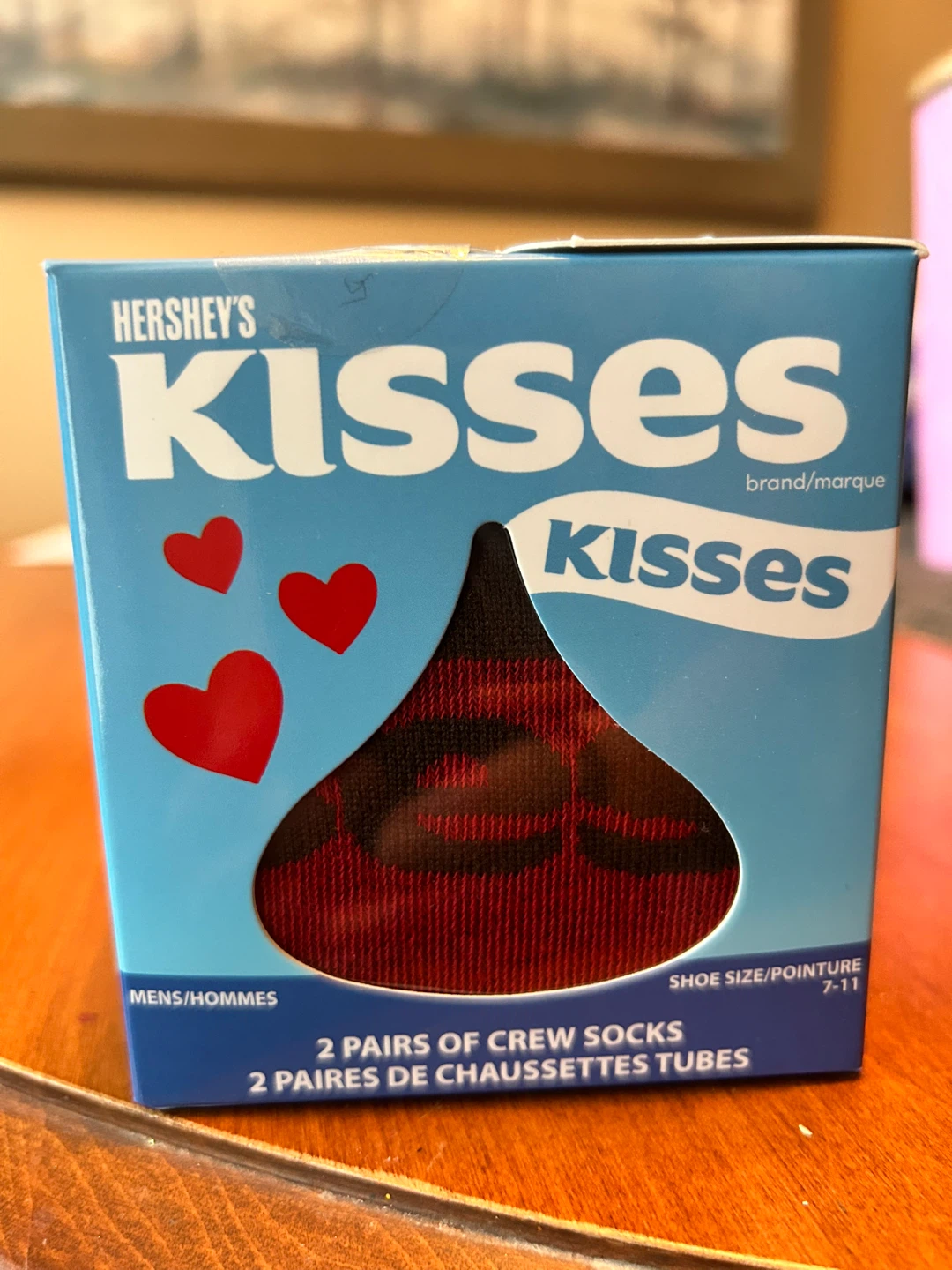 Hershey's Kisses 2 Pairs of Crew Socks - Men's Shoe Size 7-11
