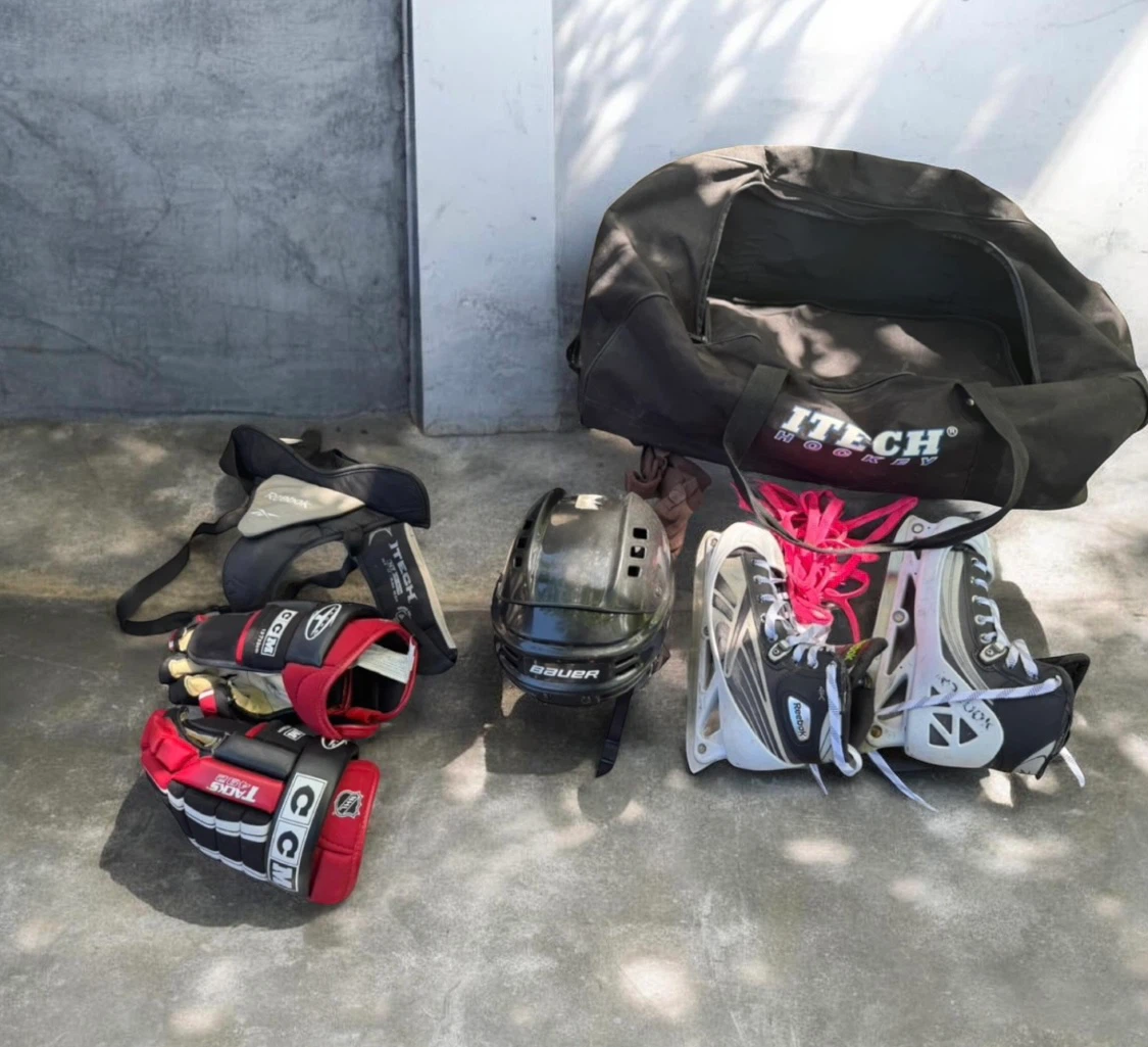 Reebok, CCM, Bauer and Itech Hockey Gear Set
