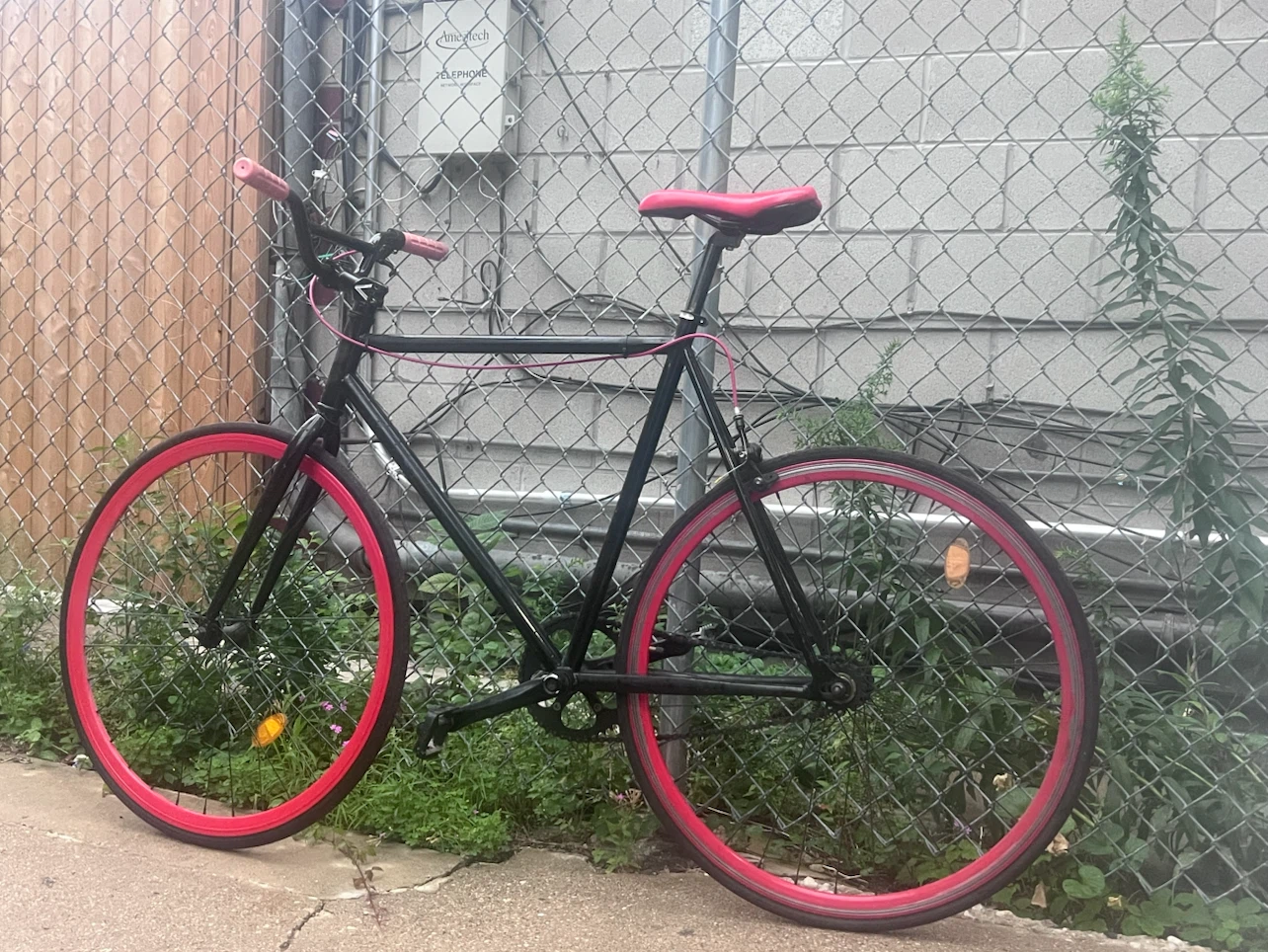 Black Bicycle with Pink Accents - photo 3