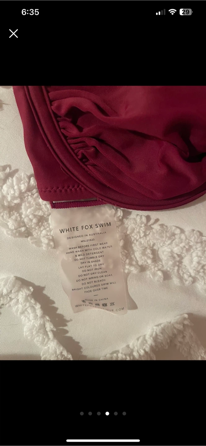 White Fox Swim Bikini Top - photo 4