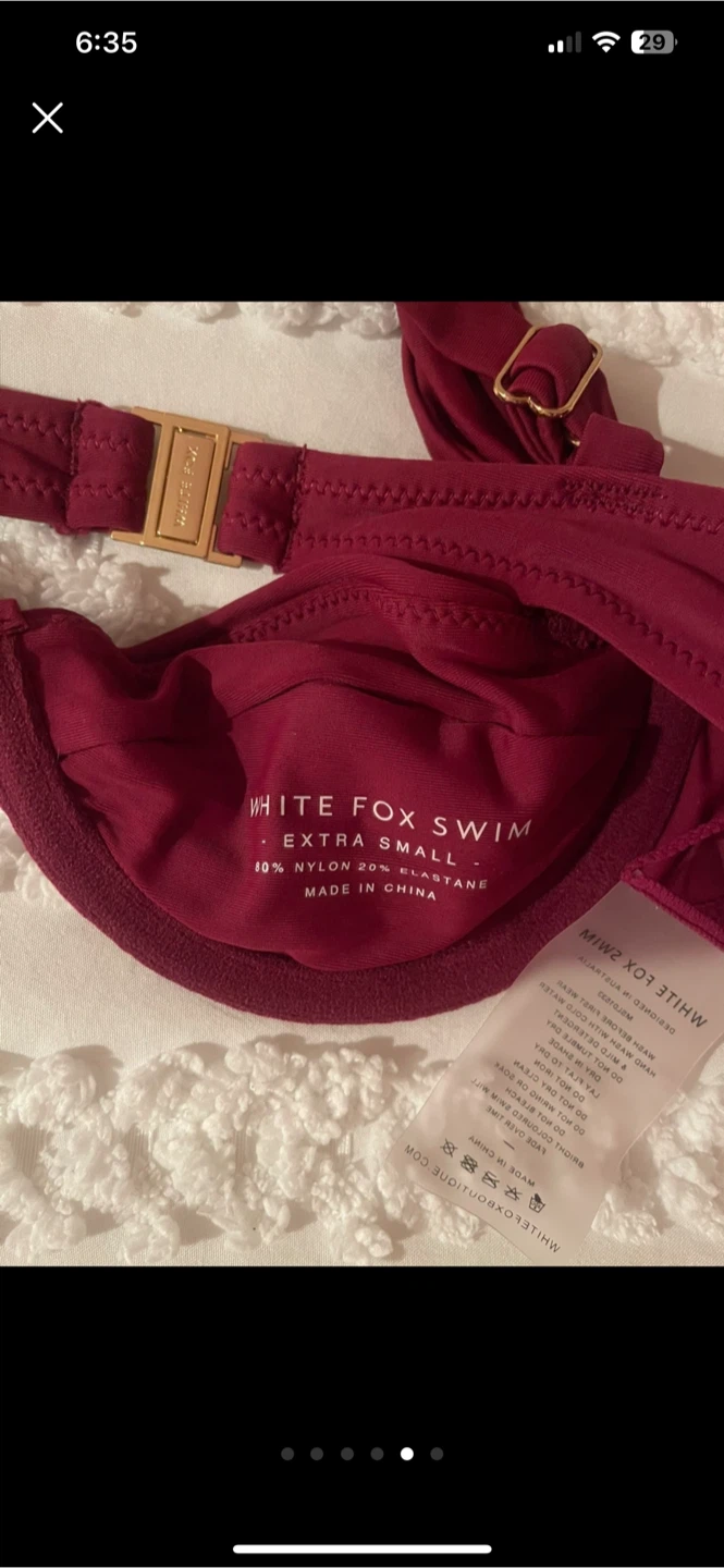 White Fox Swim Bikini Top - photo 5