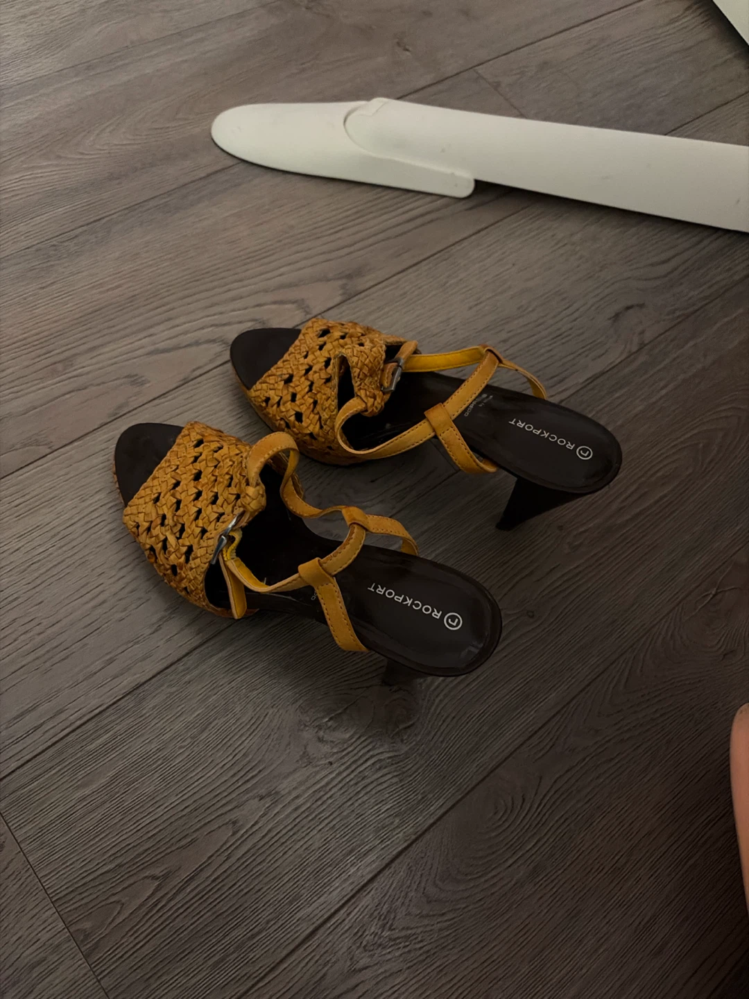 Rockport Women's Woven Heeled Mules