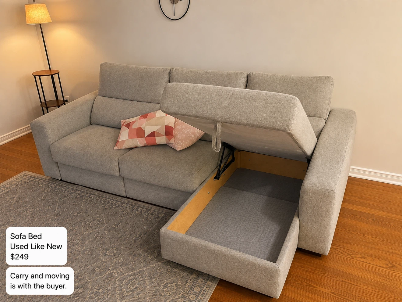 Sofa Bed with Storage - photo 2