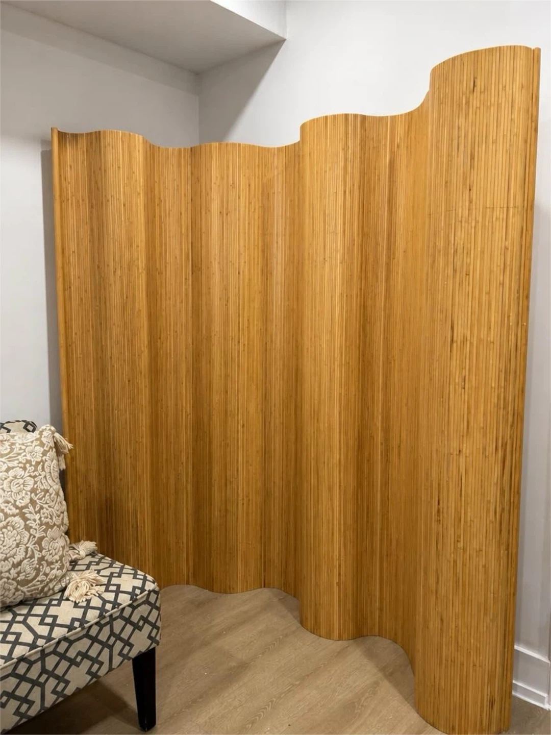 Wayfair 6 ft Bamboo Rolling Room Divider – Honey - photo 5
