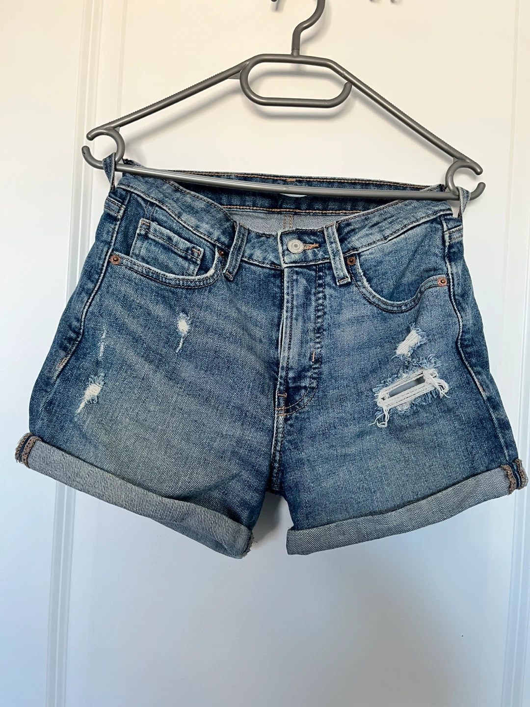 Blue Denim Jean Shorts