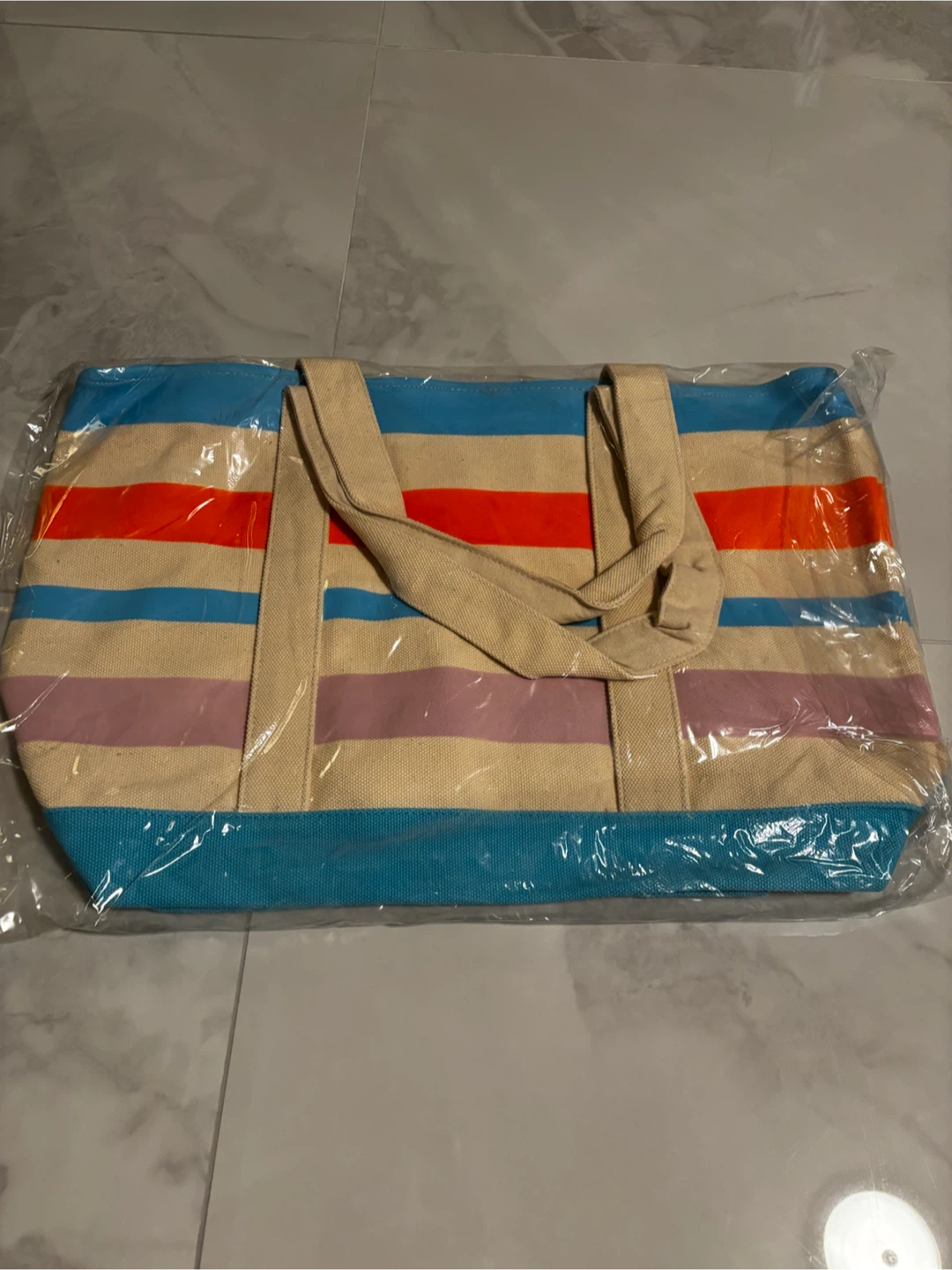 Large Striped Tote Bag $2