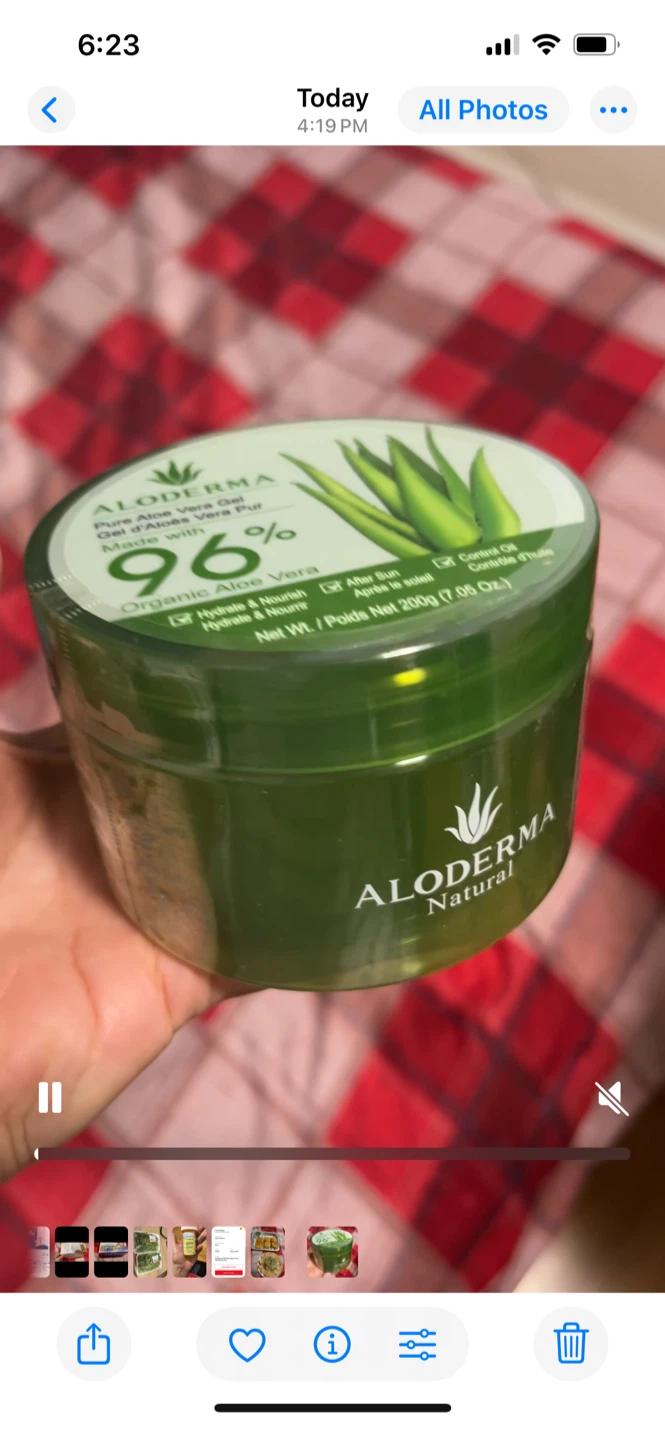 ALODERMA Natural 96% Organic Aloe Vera Gel 200g