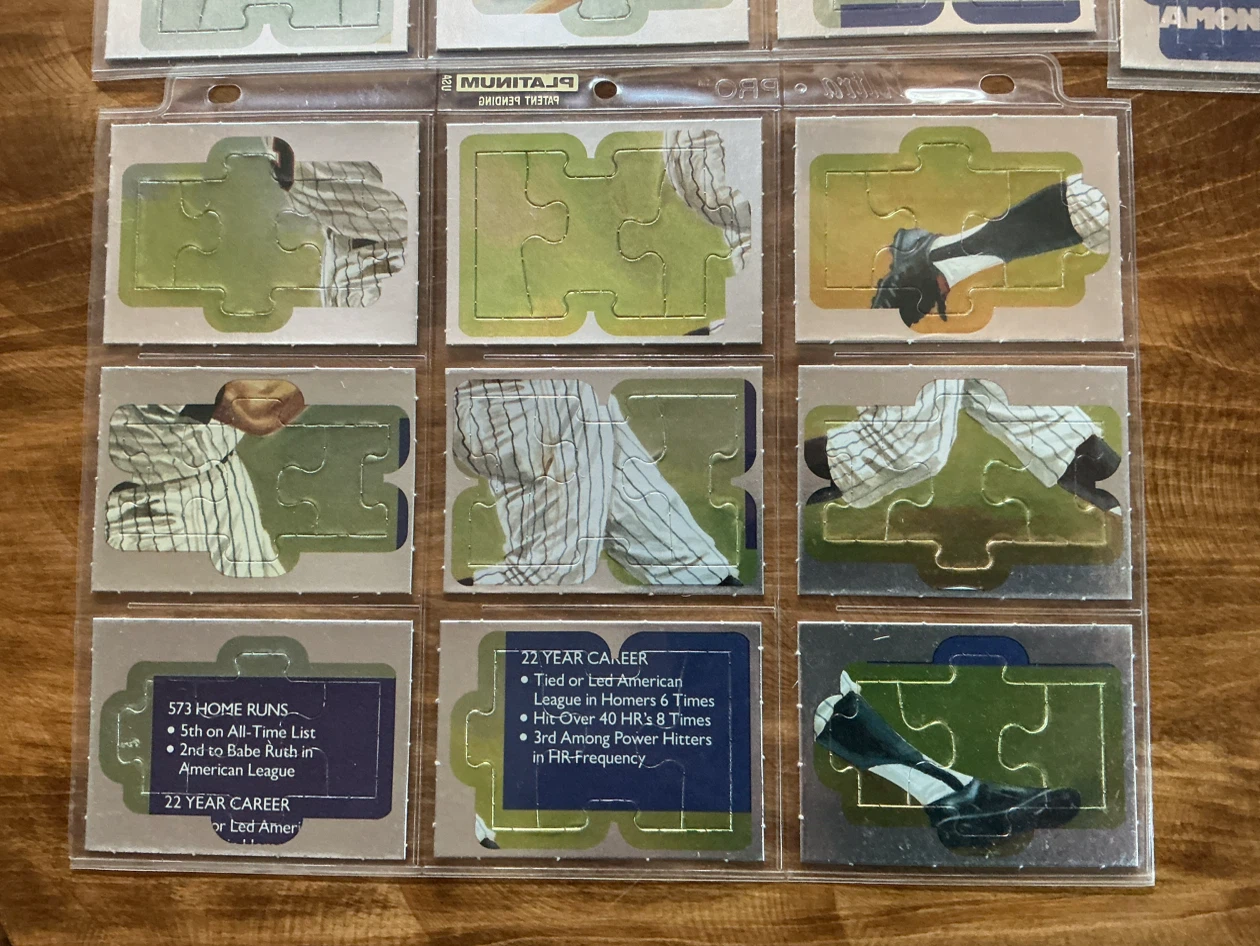 Donruss Diamond King Baseball HARMON KILLEBREW Puzzle Cards - photo 3