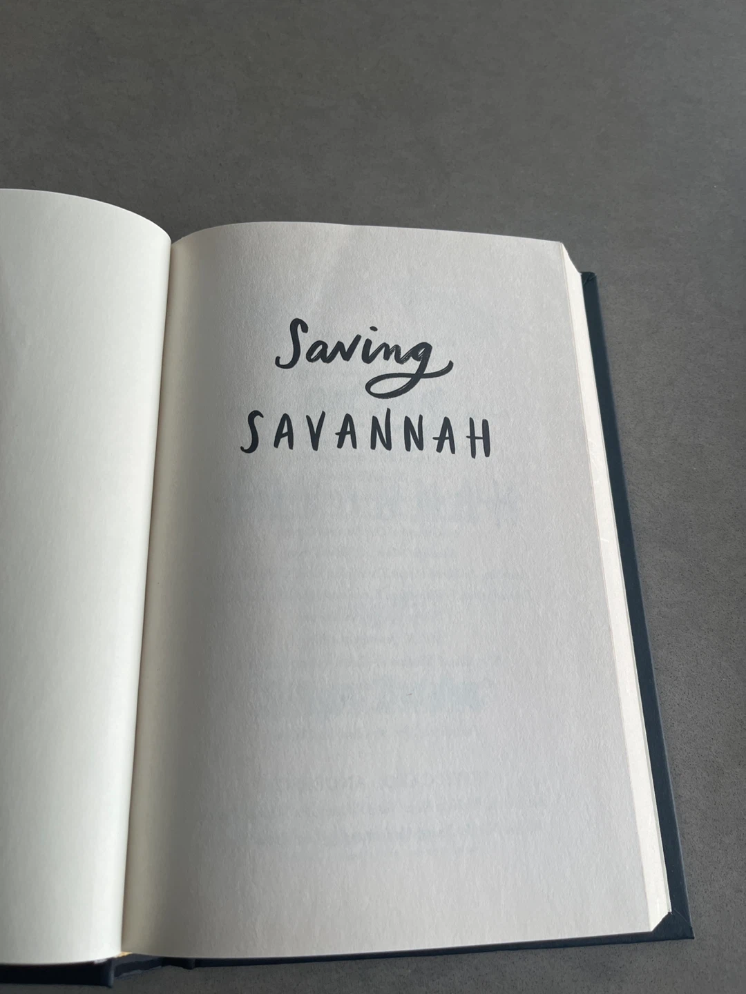 Saving Savannah Hardcover Book - photo 5