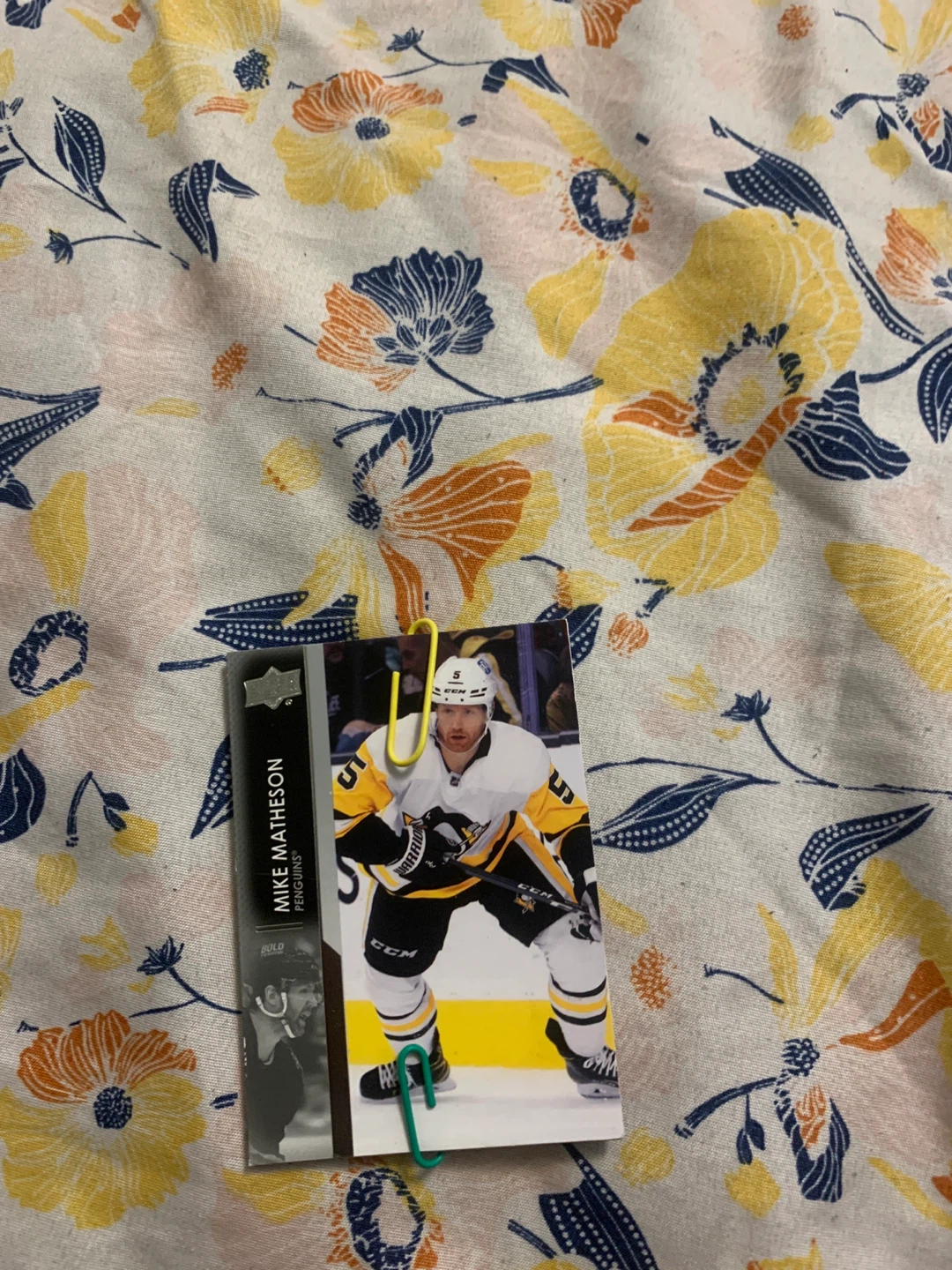2021-22 Upper Deck Mike Matheson Penguins Hockey Card