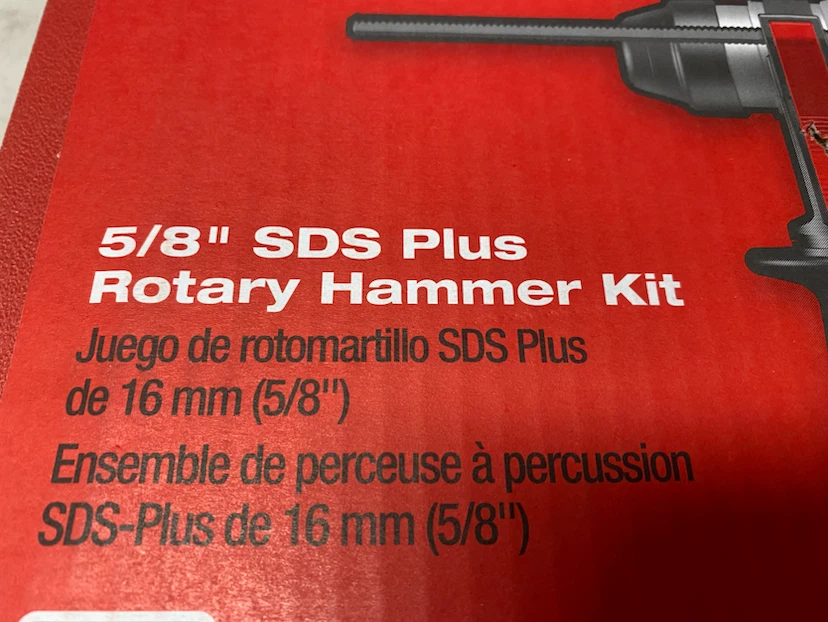 Milwaukee 5/8” SDS Plus rotary hammer kit New in box - photo 4