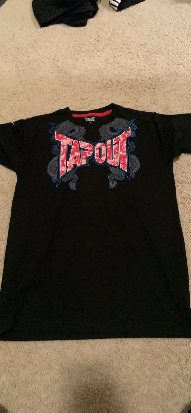 Lot of 4 Black T-Shirts - Looney Tunes, Simpsons, Tapout - photo 4