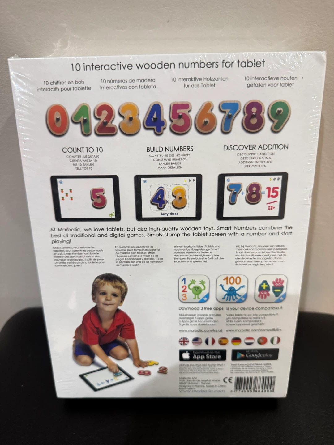 Marbotic 10 Smart Numbers Interactive Wooden Numbers - photo 2