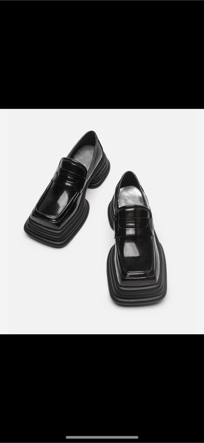 Black Platform Loafers