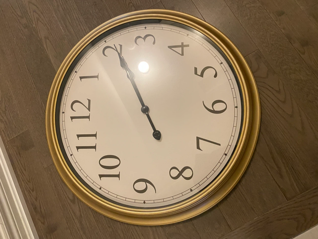 Gold Wall Clock