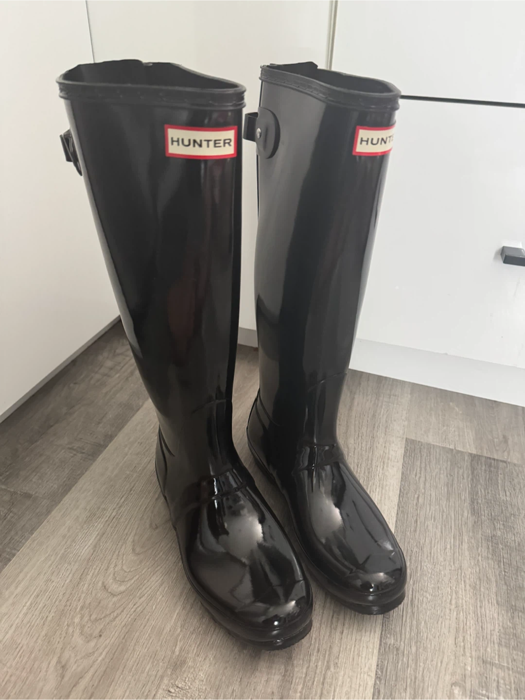Hunter Original Tall Gloss Black Rain Boots