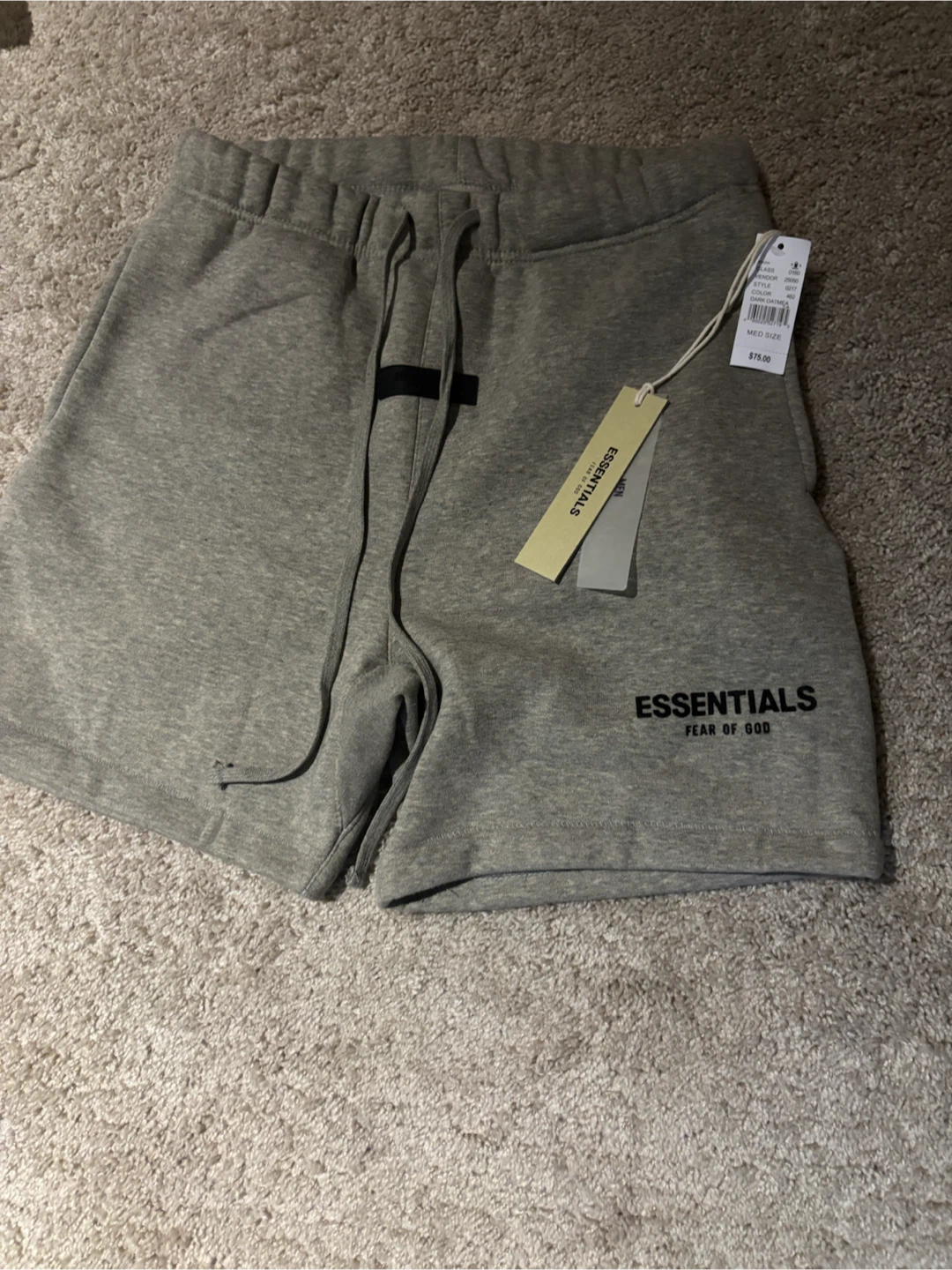 Fear of God Essentials Sweat Shorts Medium Grey - photo 2