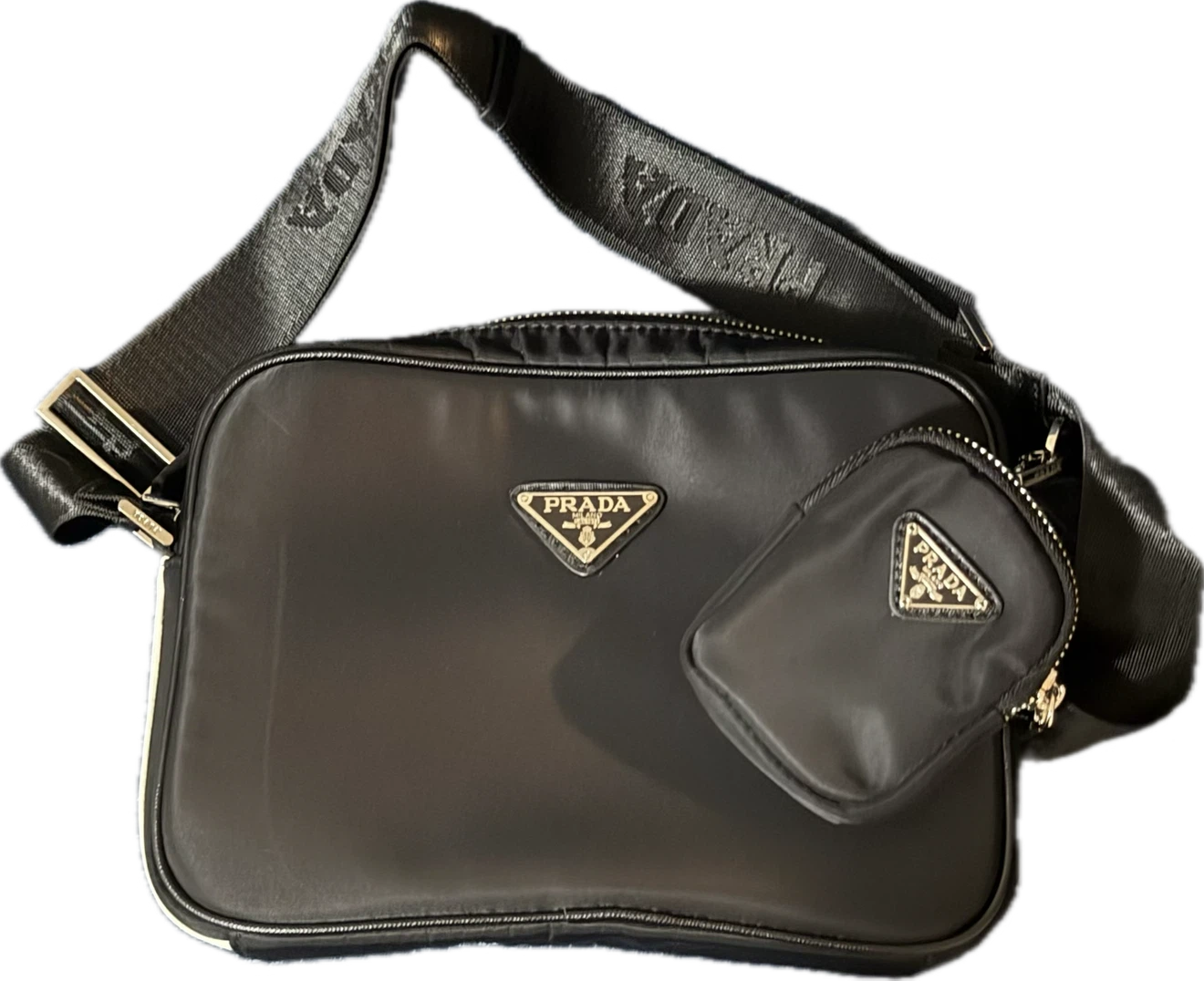 Prada x Adidas Shoulder Bag with Pouch