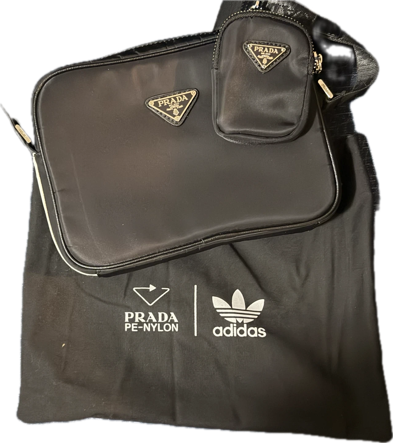 Prada x Adidas Shoulder Bag with Pouch - photo 2