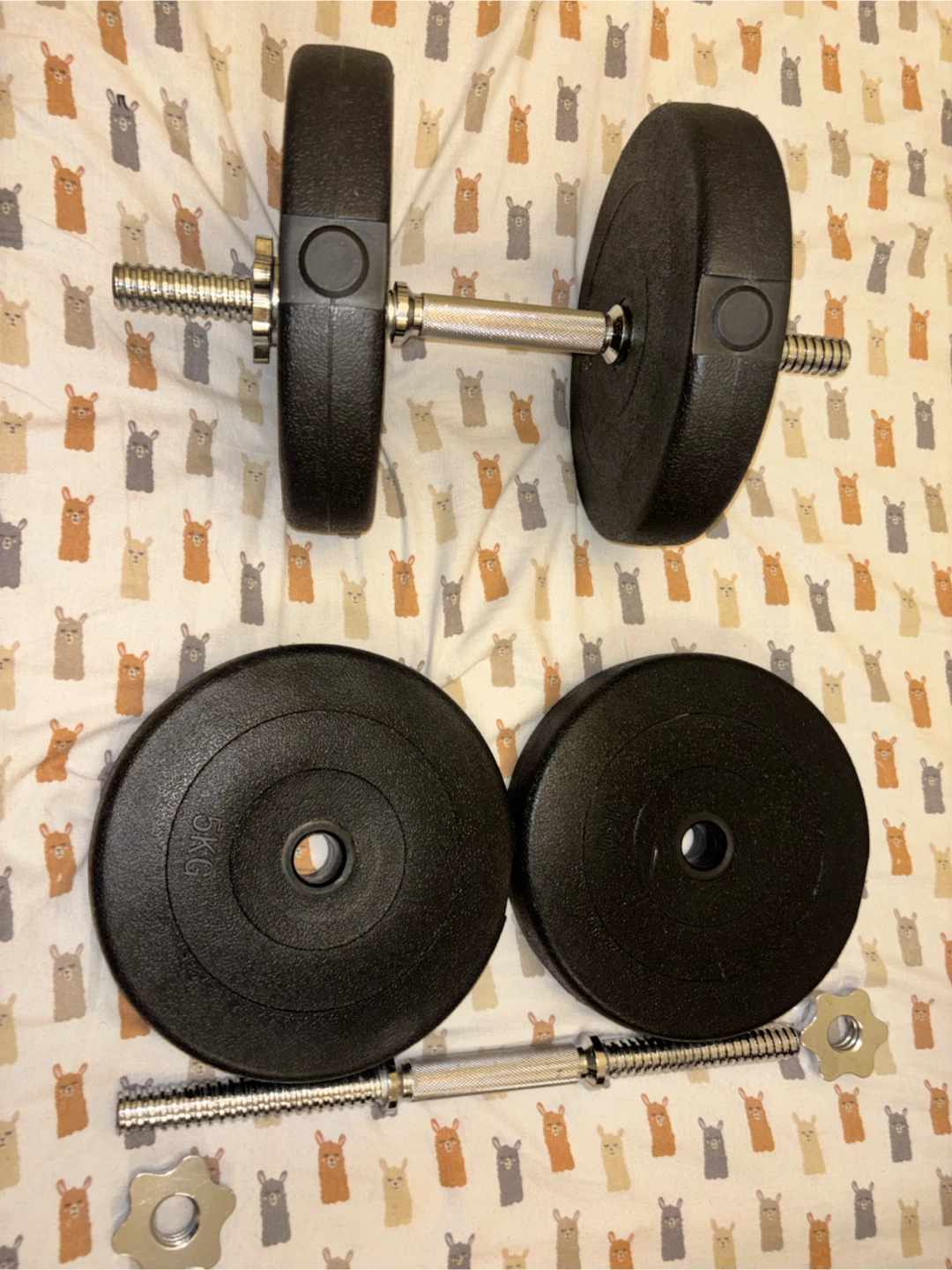 Adjustable Dumbbell Set with 5kg Plates