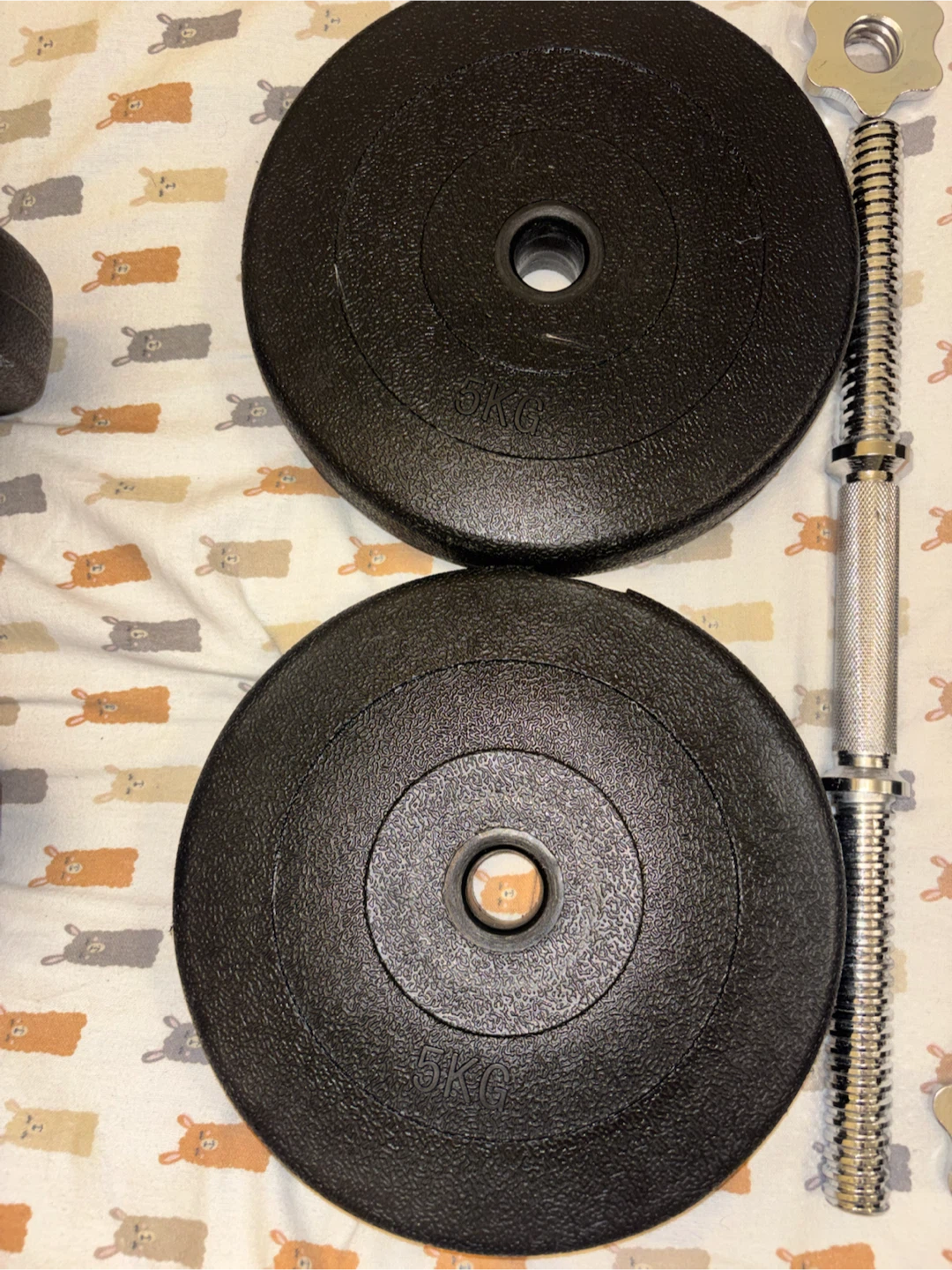 Adjustable Dumbbell Set with 5kg Plates - photo 2
