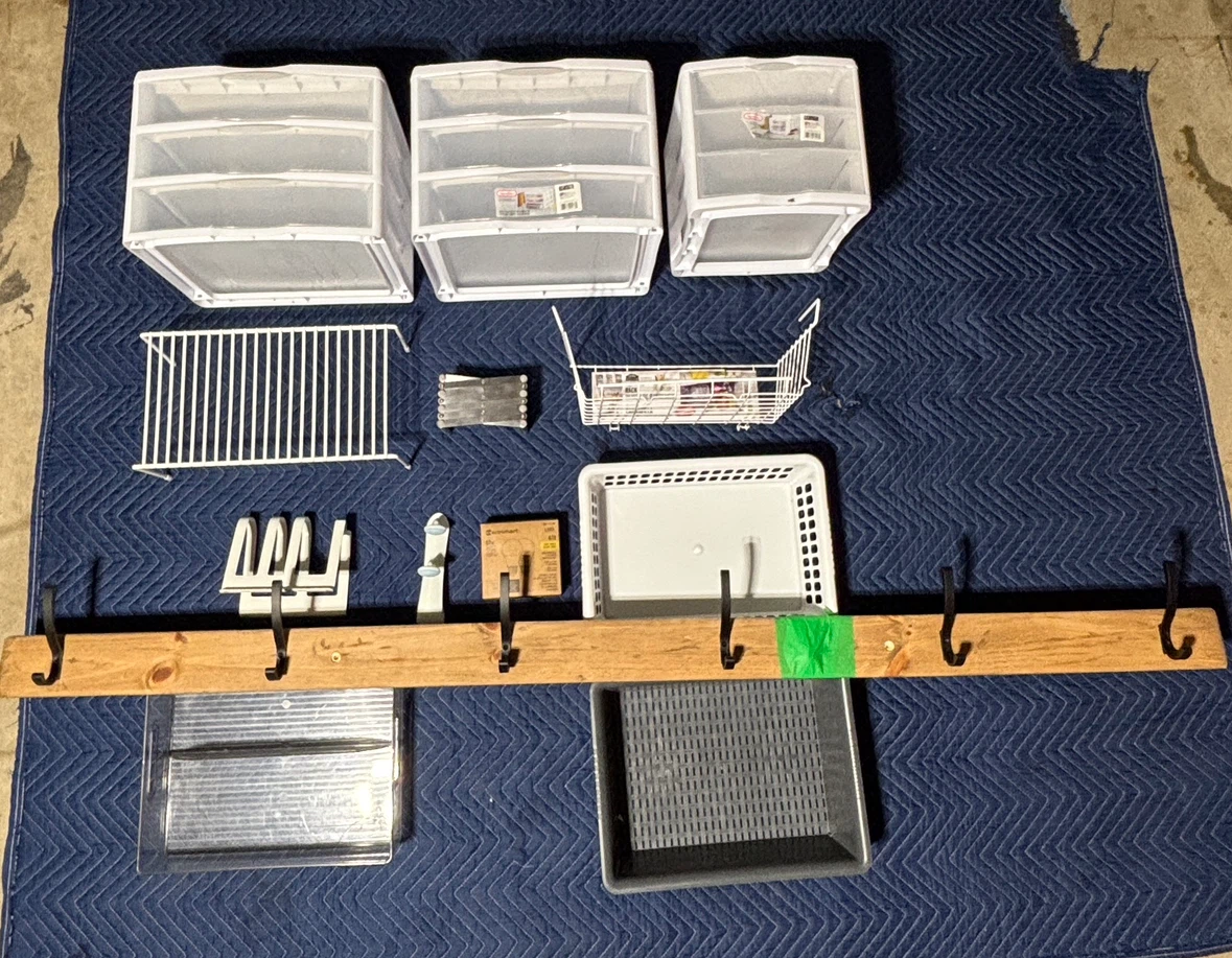 Organizer storage bins & hangers